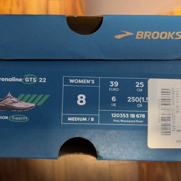 BROOKS ADRENALINE GTS 22 WOMEN'S SIZE 8 PINK SUPPORT SNEAKERS - Picture 6 of 6